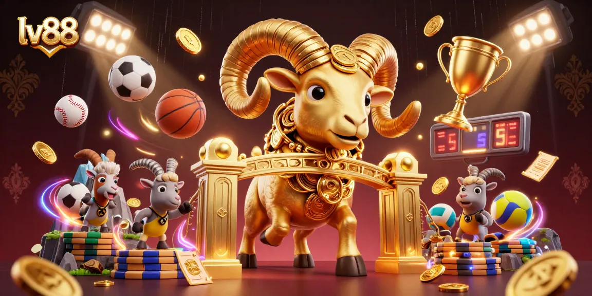 Players engage with lv88's thrilling 3D casino experience featuring vibrant sports action and golden rewards.