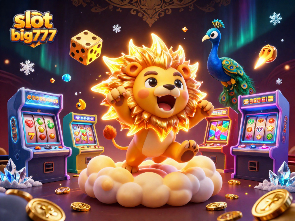 Experience thrilling wins with the slot big777 featuring vibrant 3D characters and casino elements.