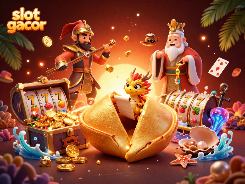 Permainan slot gacor dengan karakter unik dalam ilustrasi digital 3D yang menarik.