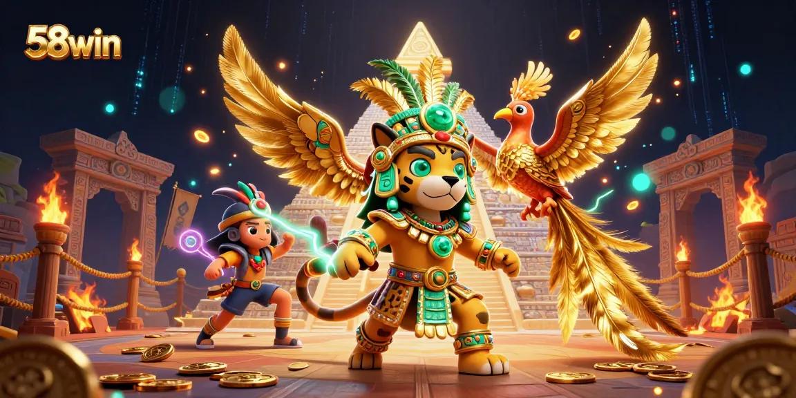 Engage with thrilling gaming at 58win, featuring rich 3D casino elements and vibrant characters.
