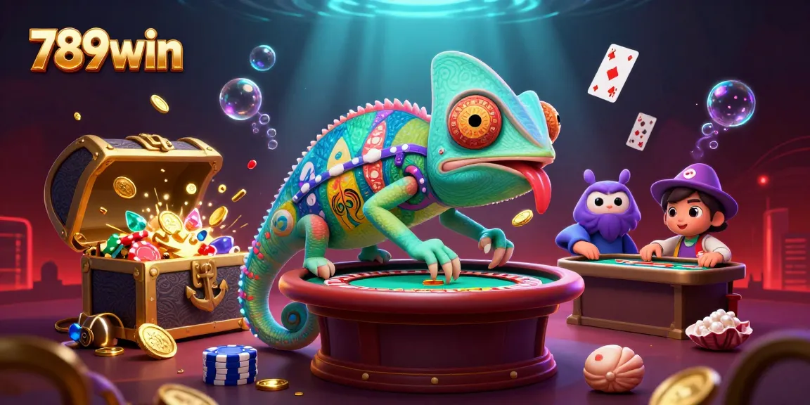 Experience thrilling gameplay at 789win with a vibrant casino illustration featuring dynamic elements and engaging characters.