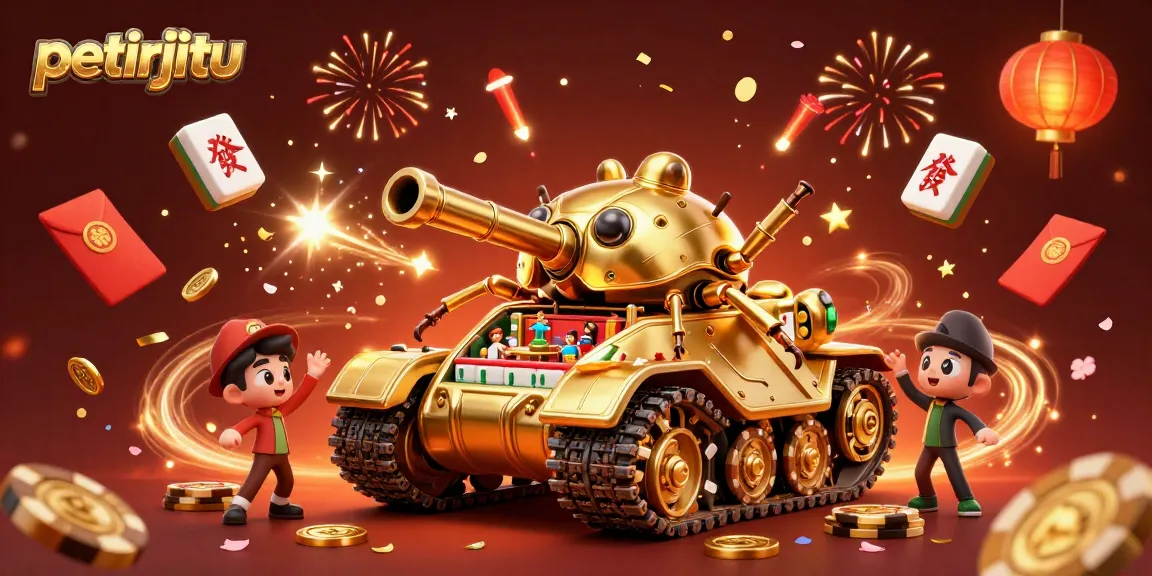 Petirjitu menghadirkan permainan kasino unik dengan tank kumbang emas yang menampung mini-kasino.