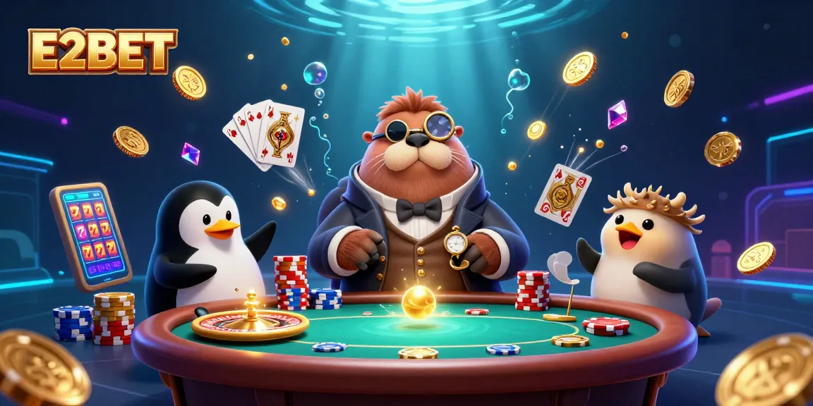E2BET players enjoying an exhilarating hand at an underwater casino table with vibrant action.