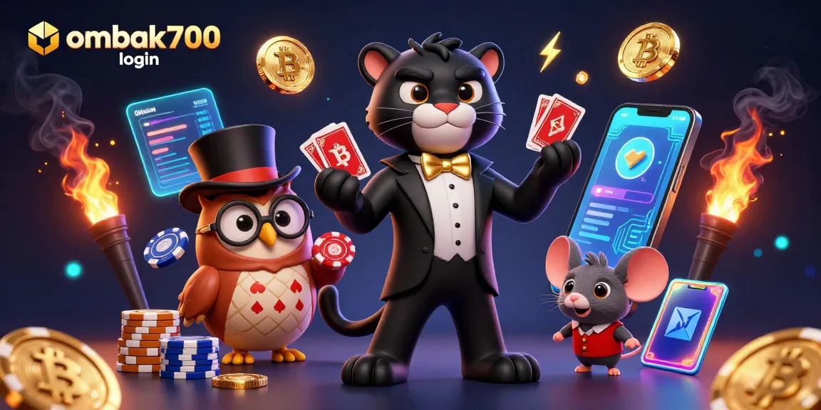 Visualisasikan ombak700 login dengan panther dan owl dalam suasana perjudian yang dramatis.