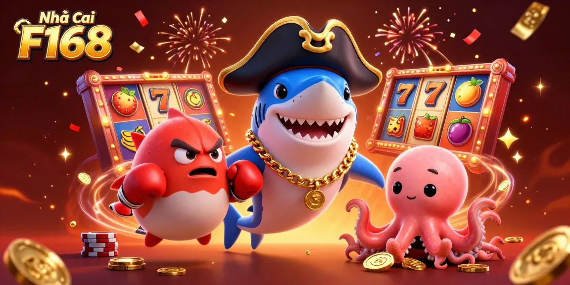Join the action at Nhà cái F168 with exciting slot games featuring vibrant characters and sparkling visuals.