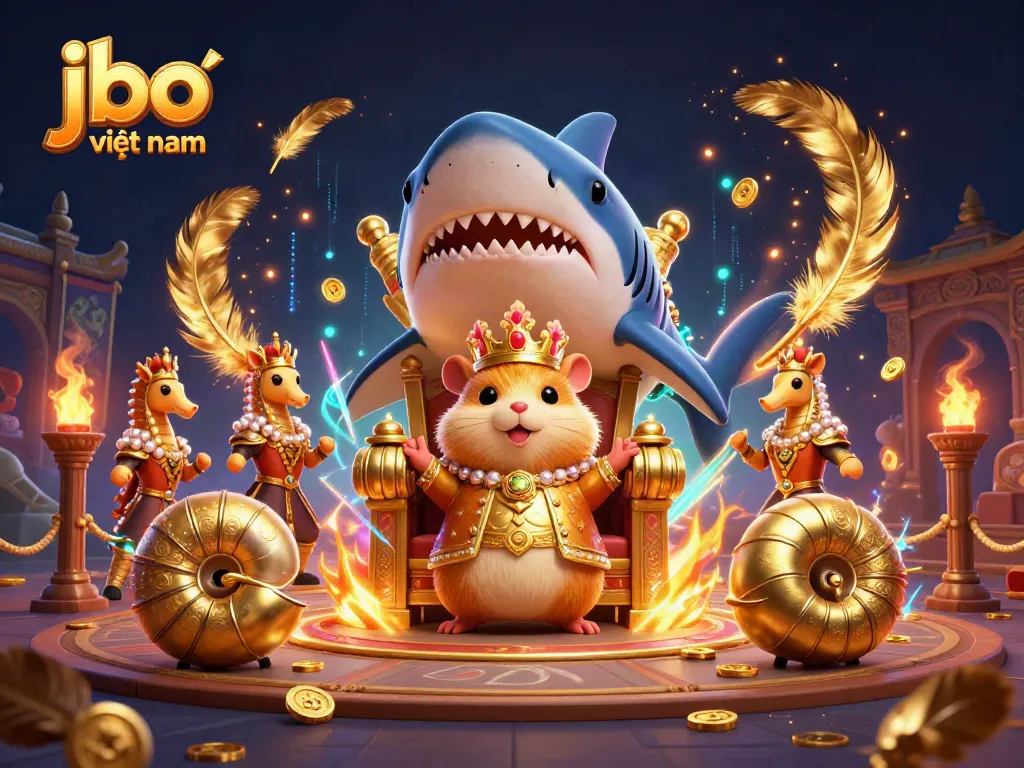 Engage with jbo việt nam in this vibrant 3D gambling-themed illustration featuring thrilling casino elements.