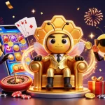 Spin to win at Sunwin's rich 3D casino scene with exciting game elements and characters.