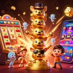 สร้างสรรค์ภาพของ 789BETเกมสล็อตยอดนิยม PG Soft ที่เต็มไปด้วยสีสันสดใสและบรรยากาศคาสิโนที่ดึงดูด