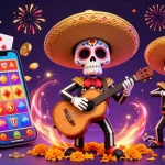 KJC brings excitement to players with a vibrant scene of a mariachi band amidst dazzling casino elements.
