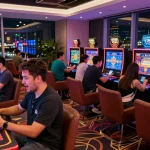 Engaging gaming experience showcasing lotus365 with vibrant players and casino settings