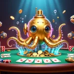 Play and win big with 789win vip's amazing games surrounded by golden coins and poker elements.