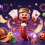 Engage in exciting gameplay at sunwin, featuring a vibrant scene with a millipede dealer and colorful lottery elements.