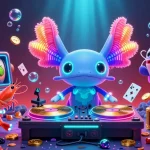 Engage with the vibrant scene of australia online casino featuring underwater DJ and gaming elements.