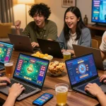 Players enjoying games at 78win, showcasing interactive and vibrant online betting experience.