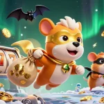 Experience exciting slots with a 3D superhero dog, lucky 7s, and vibrant crypto elements.